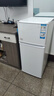 海尔（Haier）冰箱123升小型双门冰箱家用两门迷你办公室宿舍节能冷藏冷冻电冰箱 123升直冷微霜+黑金净化+冷藏冷冻 实拍图