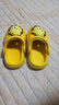 牧童童鞋宝宝凉拖鞋夏季婴儿洞洞鞋男童沙滩鞋女童卡通花园鞋 奶狮黄 18 底标140/鞋内长13.5cm 实拍图