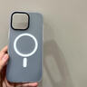 弘卓 适用苹果16promax手机壳iphone16promax手机壳肤感磁吸多巴胺果冻壳新款防摔磨砂硅胶壳 暮云黑 实拍图