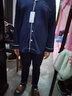 京东京造【10A抑菌】A类一等品50支纯棉情侣睡衣女男春家居服绀青XXL 实拍图