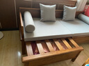 溪木工坊新中式罗汉床可推拉沙发床客厅储物罗汉床老榆木罗汉榻 沙发床+抱枕软包 实拍图