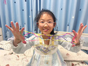 芭米诺女童汉服中秋节国风超仙古装儿童春秋连衣裙子女孩古风 紫色 140 实拍图