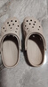 卡骆驰crocs洞洞鞋贝雅男鞋女鞋轻便耐磨一脚蹬拖鞋休闲鞋|10126 卵石色-2V3 39 (240mm) 实拍图