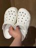 卡骆驰crocs洞洞鞋贝雅男鞋女鞋轻便耐磨一脚蹬拖鞋休闲鞋|10126 白-100 36 /37(220mm) 实拍图