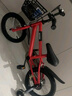 儿童自行车2-6-9岁学生车男生女生14-16寸脚踏车单车带辅助轮可坐 儿童自行车红色+后座+闪光辅轮 14寸（发货已安装85%） 实拍图