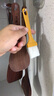 塑料清洁毛刷长柄扫灰油漆刷烧烤刷薄柄刷子键盘画笔石板刷硬毛刷 精致板刷5号毛宽3cm 实拍图