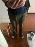 京东京造工装裤男休闲裤夏季复古宽松休闲直筒裤美式机能伞兵裤 橄榄绿 XL 实拍图