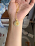 老凤祥 母亲节礼物实用送妈妈平安扣项链女生日纯银和田玉锁骨链吊坠 【经典品牌礼盒】*八仓发货/极速送达 实拍图