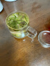 忆壶茶玻璃茶杯个人专用泡茶水分离带盖把手耐热无铅办公室绿茶水杯子 实拍图