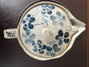同合日本进口蓝染山茶花茶壶日式复古小清新陶瓷过滤泡茶壶下午茶茶具 蓝染花茶壶【配茶滤】 330ml 实拍图