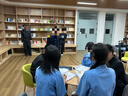 玺柠XINING五四青年装女装中山装男班服民国风女装民国学生装女服装演出服装 蓝色上衣+中裙 M 实拍图