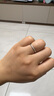 中国黄金（CHINA GOLD）999足银古法素圈情侣戒指男女款一对戒618生日礼物女生送女友老婆 京速达*古法素圈情侣对戒【中金礼盒】 实拍图