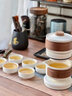 拉普尼司 LAPUNES陶瓷半自动功夫茶具套装懒人泡茶神器家用喝茶防烫泡茶壶茶杯礼盒 妙颜自动茶具茶盘套装+茶叶罐 白 精美礼盒装 实拍图