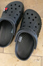 卡骆驰crocs洞洞鞋贝雅男鞋女鞋轻便耐磨一脚蹬拖鞋休闲鞋|10126 黑色-001 36 /37(220mm) 实拍图