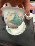 金镶玉 功夫茶具整套装羊脂玉白瓷盖碗茶杯陶瓷泡茶礼品盒高档 青山绿水 实拍图