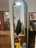 德旭全身镜落地镜家用轻奢高级镜子中古挂墙穿衣镜女生卧室简约试衣镜 子夜黑155*40cm-送防滑实木底座 实拍图