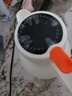 乐唯诗 保温壶户外家用车载保温瓶热水瓶暖水壶玻璃内胆开水瓶暖壶暖瓶 钻纹保温壶【温显款】按压盖 1L 实拍图