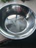【不锈钢】和面盆厨房烘焙家用火锅盆洗菜打蛋汤锅盆醒面盆料理盆 34cm【热卖款】不锈钢和面盆 实拍图