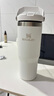 STANLEY拎拎杯吸管杯水杯保温杯大容量办公车载不锈钢杯子887ML-霜白 实拍图