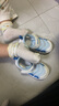 巴布豆童鞋宝宝凉鞋学步鞋男宝宝毛毛虫网面透气儿童鞋子 浅宝蓝  21 实拍图