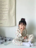 G.DUCKKIDS儿童睡衣夏季纯棉休闲纱布九分长袖睡衣男女中大童小孩家居服套装 热售花朵兔子【100%纯棉纱布】 110 身高100-110cm年龄4-5岁 晒单实拍图