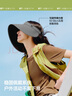 蕉下（beneunder）灯罩帽大帽檐遮阳帽女黑胶防晒帽全脸遮阳空顶帽太阳帽BM563灰 实拍图