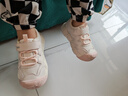 牧童儿童运动鞋2025秋冬新款女童轻便减震户外小童鞋加绒男童跑步鞋子 浅绯粉（舒适双网） 27 鞋内长17.5cm/适合脚长17.0cm 实拍图