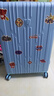 爱华仕行李箱20寸可上飞机登机箱十大品牌拉杆箱大容量旅行箱包密码箱 天堂蓝【磨砂防刮】轻音飞机轮 28英寸 【7天中长途】越重越顺滑 实拍图