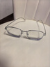 蔡司（ZEISS）镜片超轻大框近视眼镜男防蓝光眼睛架女可配度数散光眼镜胖脸加宽 银色 配1.60钻晶防蓝光（0-600度） 实拍图