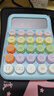 三年二班 多巴胺计算器学生用彩色可爱机械按键计算机器办公室用高颜值财务会计商用 蓝色款 实拍图