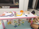 巴顿熊儿童桌椅玩具桌花生桌可升降早教幼儿园学生家用书桌学习桌椅套装 【樱花粉】一桌120CMx60CM+一椅 热销爆款 实拍图