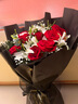 浪漫季节鲜花速递同城配送红玫瑰花束表白女友生日礼物结婚纪念日全国花店 11朵红玫瑰+6朵白百合-满天星 今日达-【可预约送花时间】 实拍图