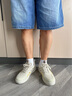 森马（Senma）男鞋夏季休闲百搭小白鞋子男士软底轻便厚底增高板鞋男款镂空透气 米色 41 实拍图