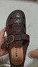 百丽（Belle）编织风罗马凉鞋商场款真皮透气休闲鞋D5H1DBK5 棕色 39 (245mm) 实拍图