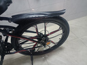 凤凰（Phoenix）山地自行车成人男女学生青少年减震变速越野公路通勤车山地车 24寸黑红碳钢车架十刀轮 24速数字指拨（前中后全轴承） 实拍图