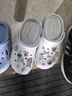 ZHR拖鞋女夏季厚底踩屎感凉鞋女沙滩外穿洞洞鞋女 C86 白色 37/38 实拍图