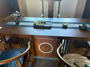 赣荣实木原木大板茶桌椅组合一桌五椅新中式简约茶几办公室家用泡茶台 鹏程万里干泡款茶桌1豪华椅4围椅 2米新中式四抽屉款 实拍图