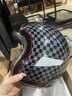 BELL经典复古3/4头盔Custom500四季碳纤维摩托车机车头盔骑行通风透气 Custom500-格子黑金 XL码(适合57-58cm头围) 实拍图