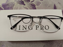 WAN XIN 新款 1.67超薄高清防蓝光镜片男可配度数送商务眼镜框女Z 18032枪色 双梁飞行员款 配万新1.56非球面树脂镜片 实拍图