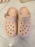 CROCS卡骆驰檀健次同款经典泡芙洞洞鞋轻便舒适男女同款花园鞋|207521 石英粉-6UR(含智必星) 39 (240mm) 实拍图