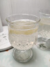玻璃红酒杯欧式捷克矮脚红酒杯创意威士忌酒杯葡萄酒杯 浮雕香槟杯1个 150ml 实拍图