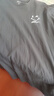 回力短袖男夏季t恤男纯棉透气打底衫圆领吸汗上衣潮流休闲男装灰色2XL 实拍图