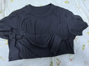 京东京造【5A抗菌】短袖男士t恤夏衣服男装白小T打底男女同款 黑色 3XL 实拍图
