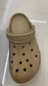 卡骆驰crocs洞洞鞋贝雅男鞋女鞋轻便耐磨一脚蹬拖鞋休闲鞋|10126 卵石色-2V3 36 /37(220mm) 实拍图