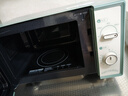 美的（Midea）小滋味微波炉家用小型 复古旋钮薄荷曼波风 一级能效平板变频轻音M1G1 实拍图