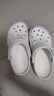 卡骆驰crocs洞洞鞋贝雅男鞋女鞋轻便耐磨一脚蹬拖鞋休闲鞋|10126 白-100 36 /37(220mm) 实拍图