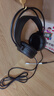 猎兽师头戴式电脑耳机电竞游戏耳麦吃鸡听声辩位USB有线7.1声道笔记本音乐手机3.5MM通用带麦克风语音 雅黑色长麦无光单插【全包耳罩 澎湃音效 万向拾音】 实拍图