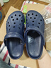 卡骆驰crocs洞洞鞋贝雅男鞋女鞋轻便耐磨一脚蹬拖鞋休闲鞋|10126 深蓝-410 41 /42(260mm) 实拍图