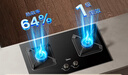美的（Midea）【国家补贴换新立减20%】燃气灶液化气 双灶具 家用5.0kW台嵌两用 高热效 可调节底盘 Q325-M 实拍图