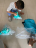 斯威（SWAY）轮滑鞋儿童溜冰鞋男女童初学套装中小学滑轮滑冰旱冰鞋成人直排轮 登绿八轮全闪+一体支架+大礼包 S (适合3-5岁)平时鞋码25-30 实拍图
